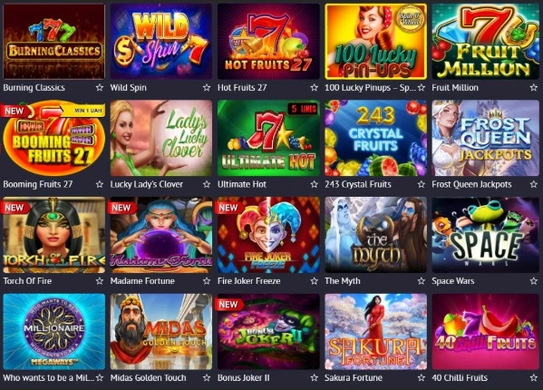 Máquinas caça-níqueis de cassino online Pin-up